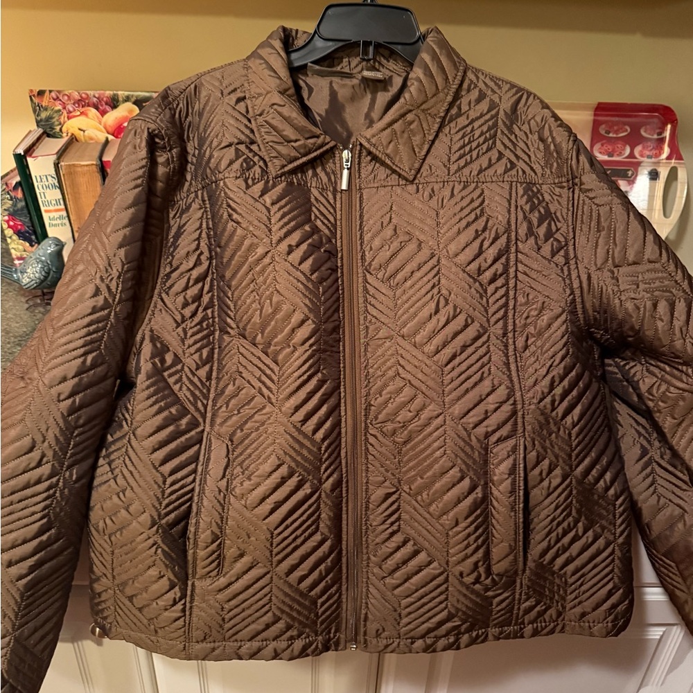 Brown Quilted Women's Jacket